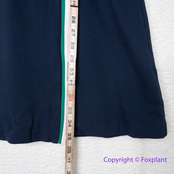 Eliza J Contrast Trim Surplice V-Neck Wrap blue Dress, size 8 - Picture 7 of 16